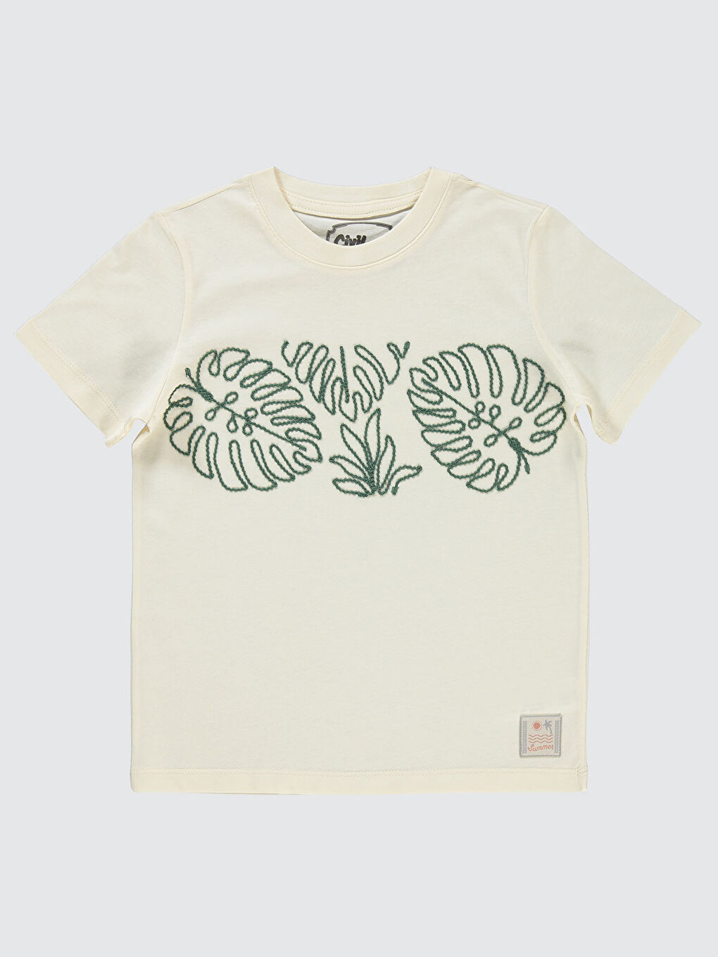 Bej Boys Erkek Çocuk Tişört 10-13 Yaş Fil Dişi-1