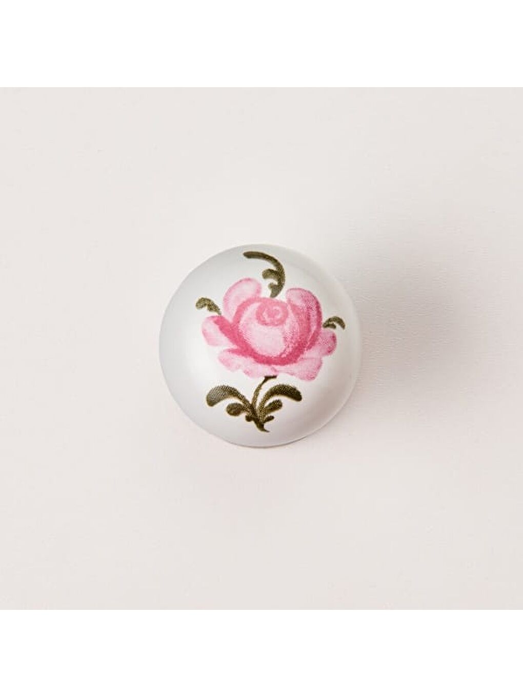 Yıldız Düğme Pembegül Kulp - Beyaz / Antik-5