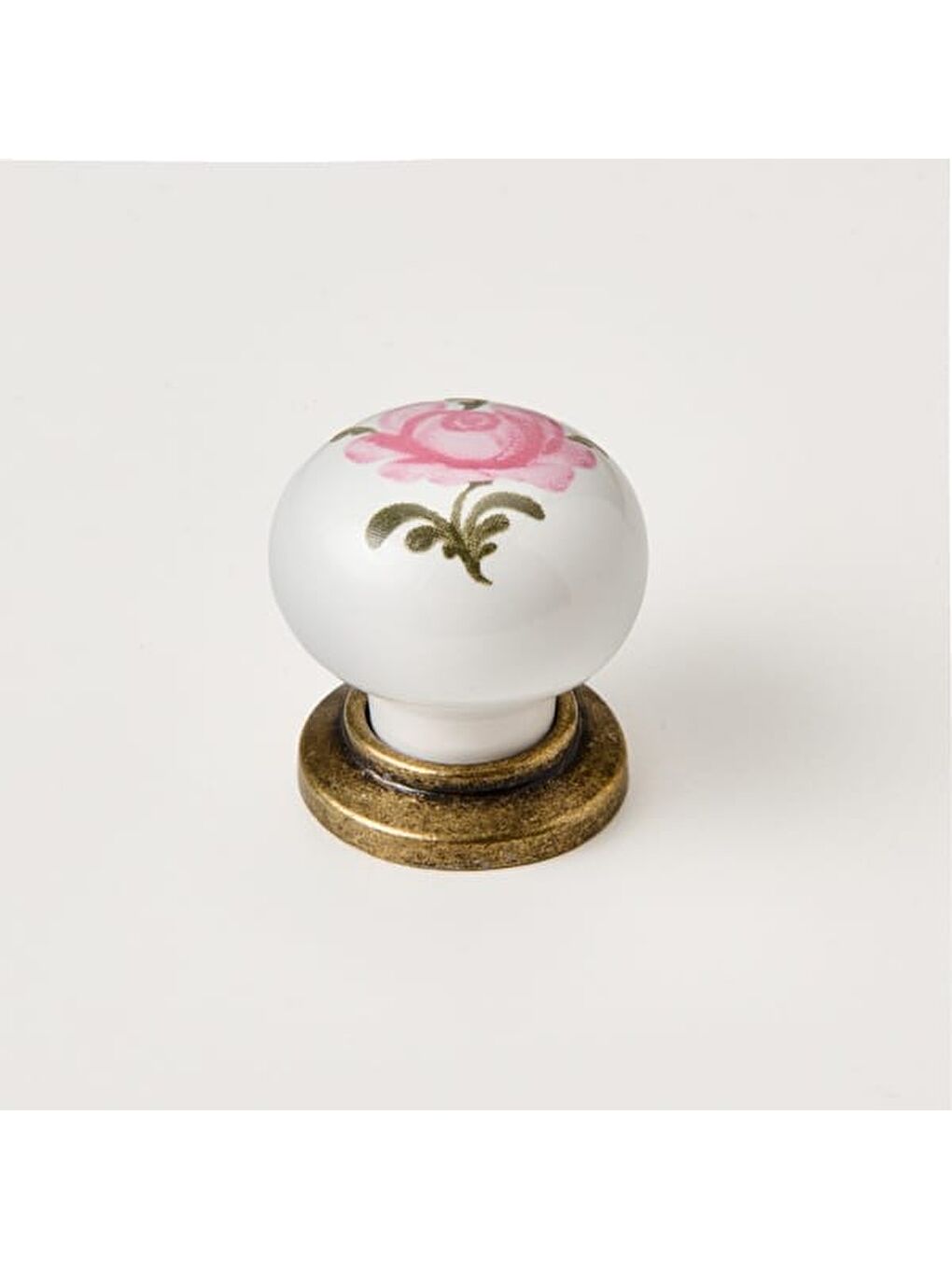 Yıldız Düğme Pembegül Kulp - Beyaz / Antik-7