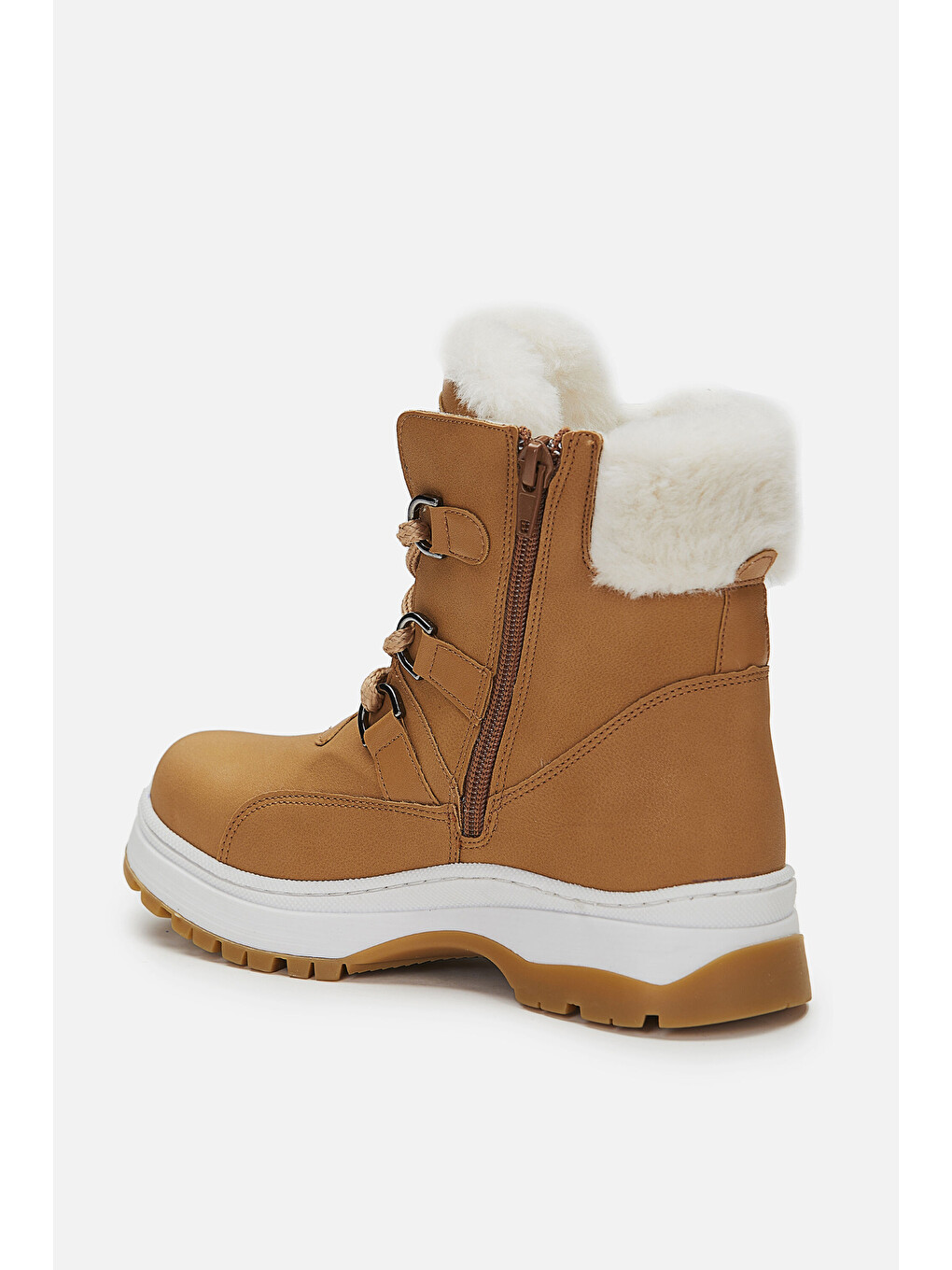 Kahverengi Alexis Kürklü Kız Çocuk Camel Bot-1
