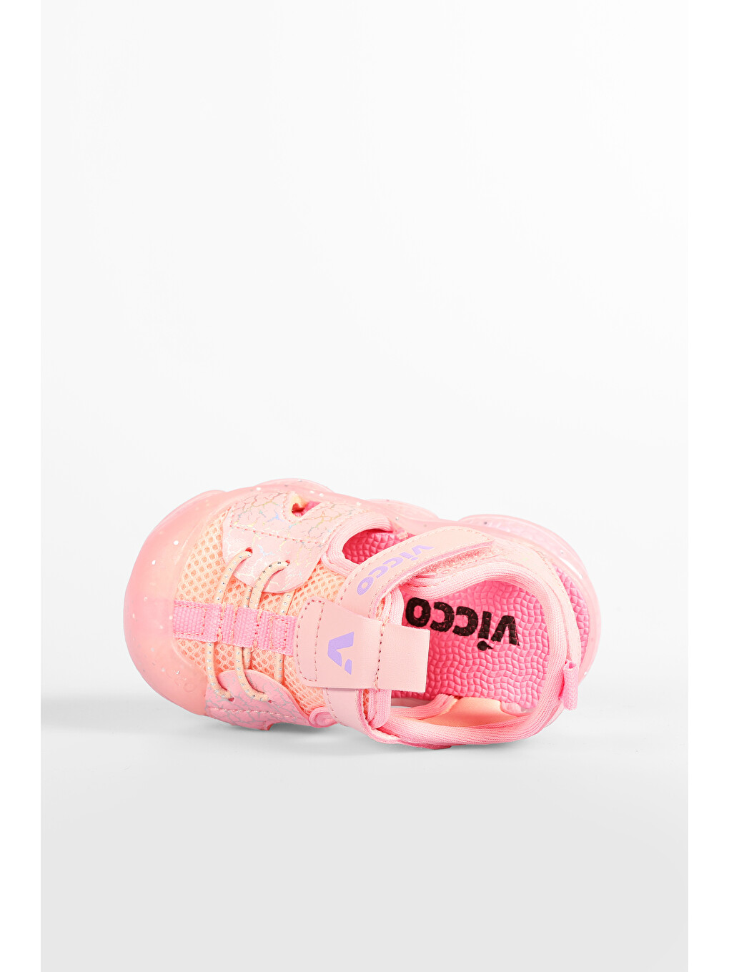 Monrovia Işıklı Kız İlk Adım Pembe Sandalet-5