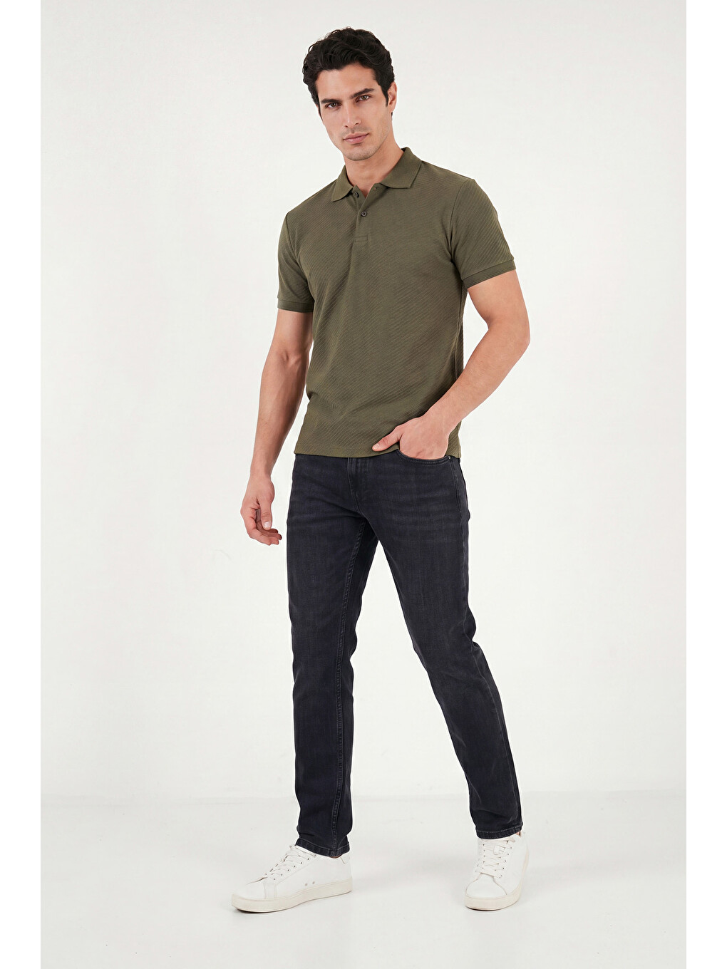 Siyah Pamuklu Normal Kalıp Normal Bel Jeans 2213C56PARMA-2