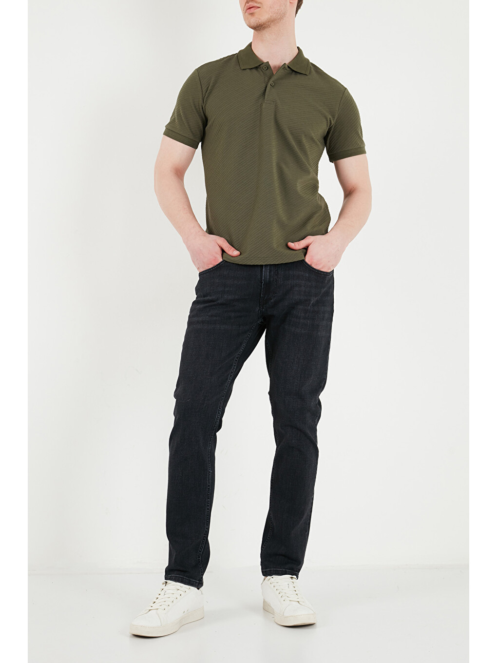 Siyah Pamuklu Normal Kalıp Normal Bel Jeans 2213C56PARMA-4