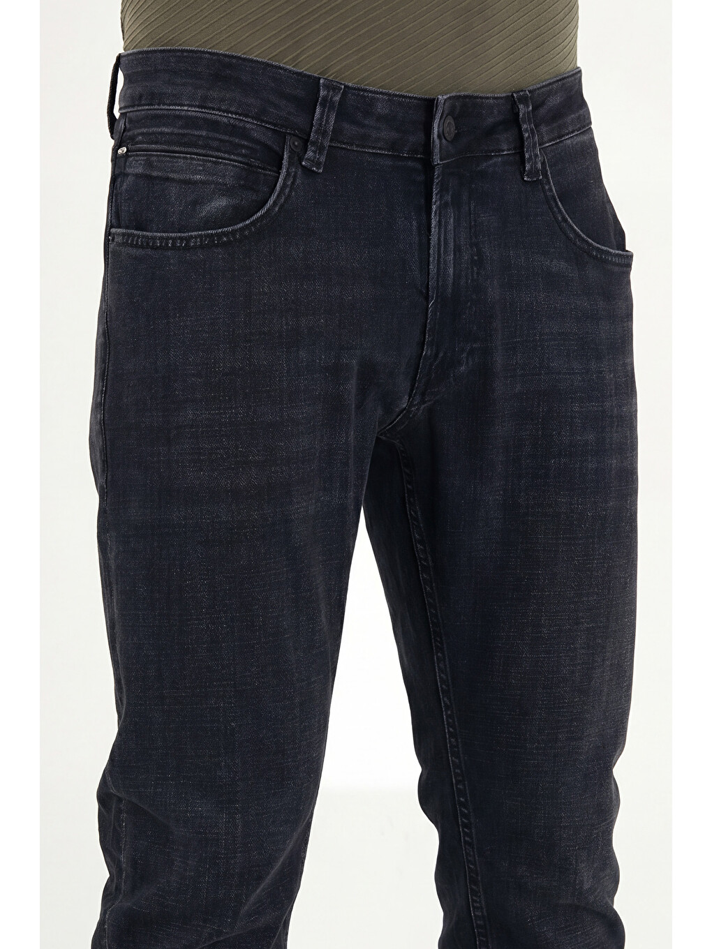 Siyah Pamuklu Normal Kalıp Normal Bel Jeans 2213C56PARMA-5