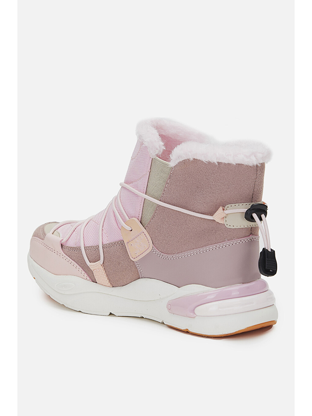 Pembe Pablo Kürklü Kız Çocuk Pudra Bot-2