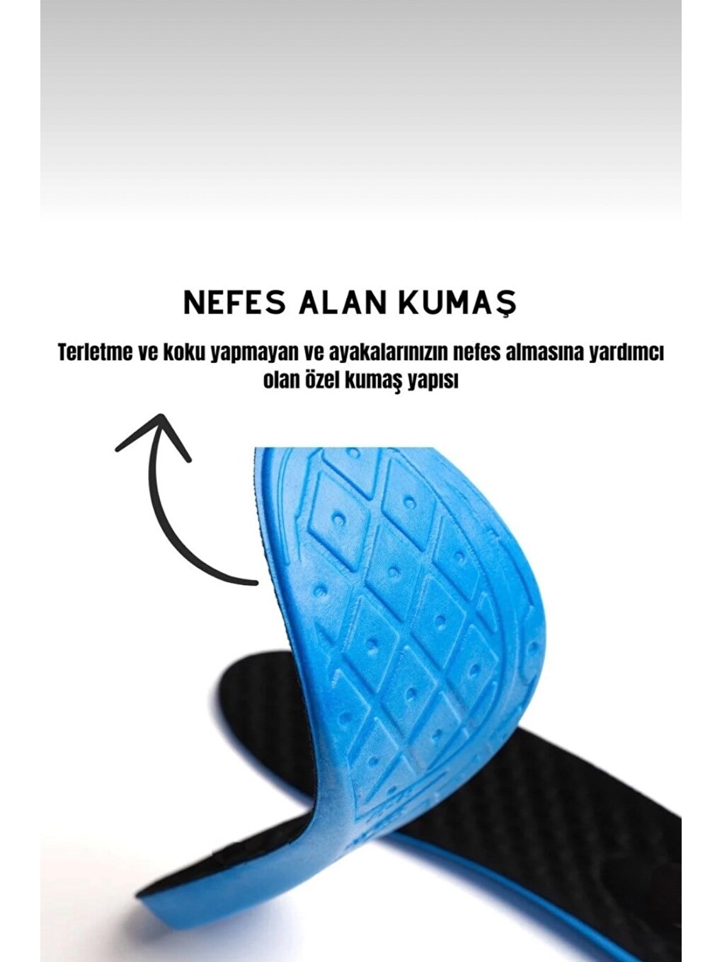Memory Foam Ayakkabı Tabanlığı Ortopedik Spor Düz Tabanlık Topuk Dikeni Boy Yükseltici Siyah-1