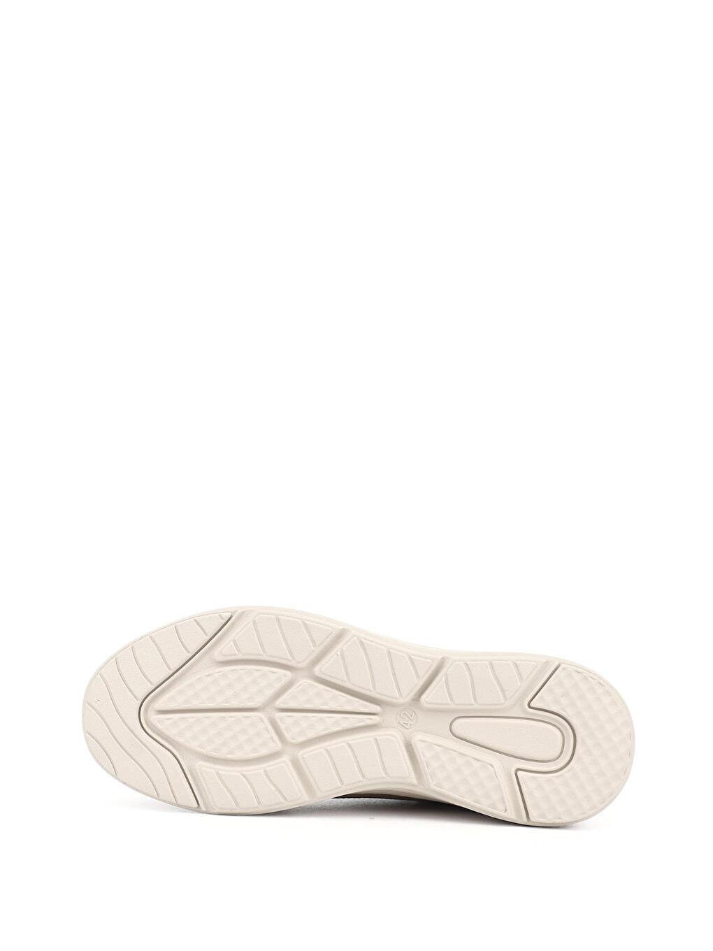 Ekru Erkek Kum-siyah Bağcıklı Hakiki Deri Sneaker-3