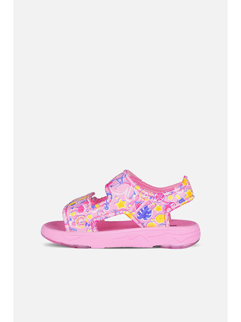 Vital Desenli Kız Okul Öncesi Pembe Sandalet-1