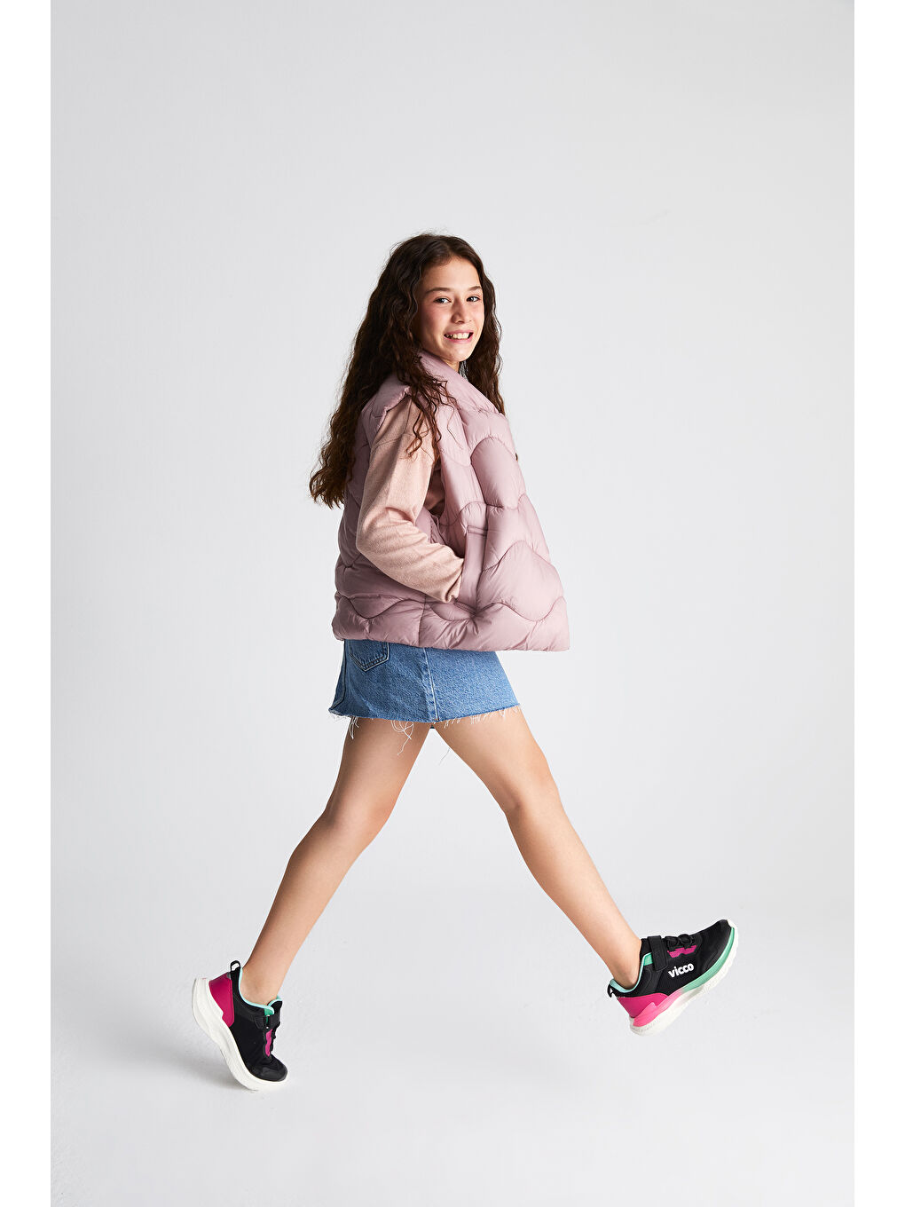 Yancy Hafif Kız Çocuk Okul Öncesi Siyah/Fuşya Spor Ayakkabı-4