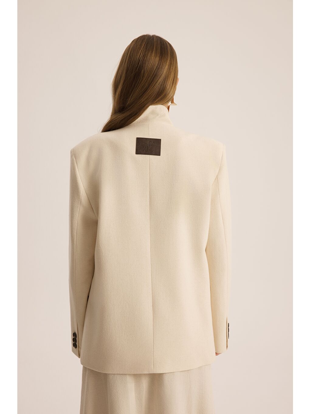 Lagoon Dik Yaka Bej Blazer-4