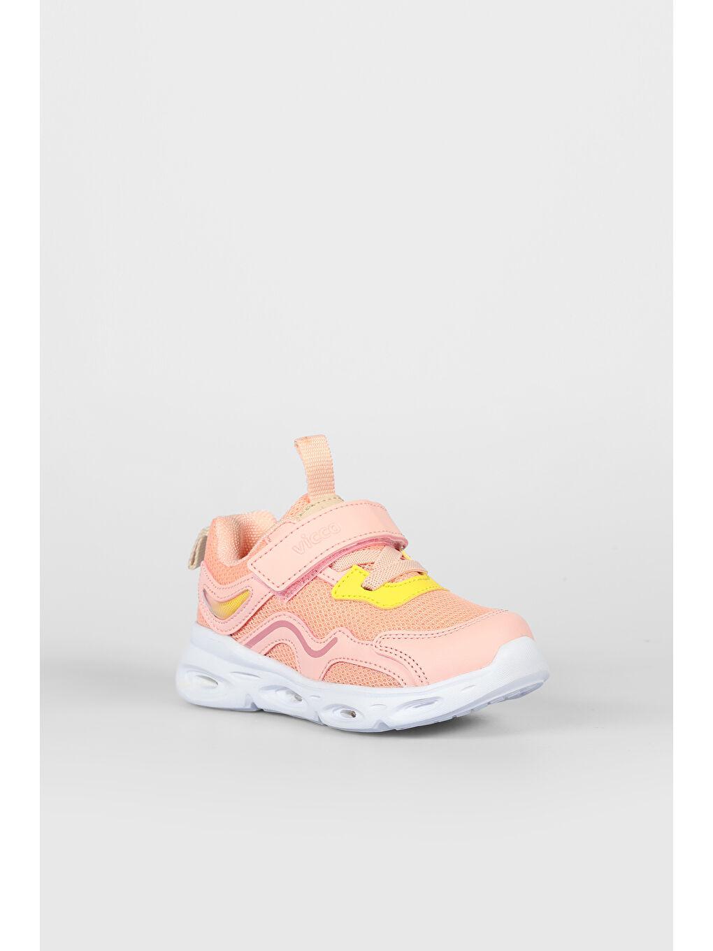 Pembe Rony Işıklı Kız Bebek Pudra Spor Ayakkabı-2