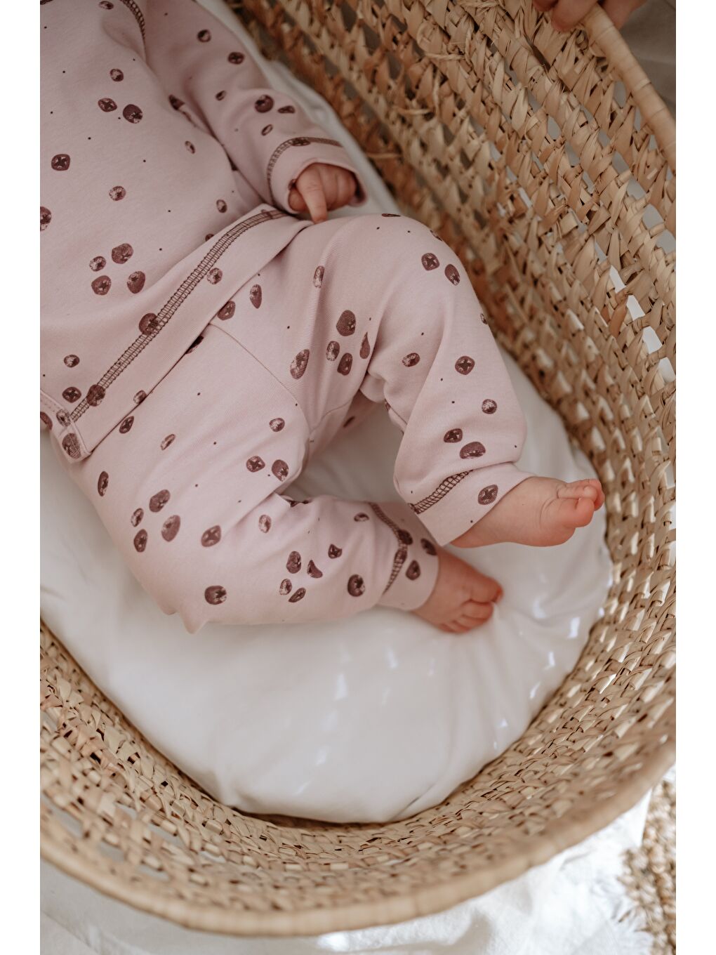 Lila Nar Baskılı Pure Hug Serisi Kruvaze 3'lü Takım-8