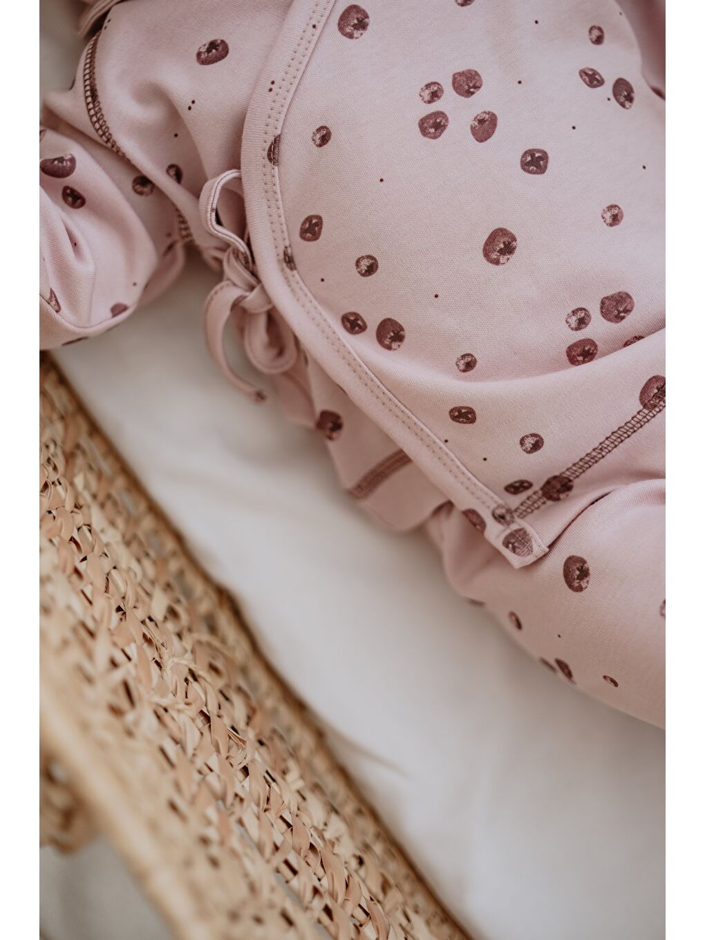 Lila Nar Baskılı Pure Hug Serisi Kruvaze 3'lü Takım-9