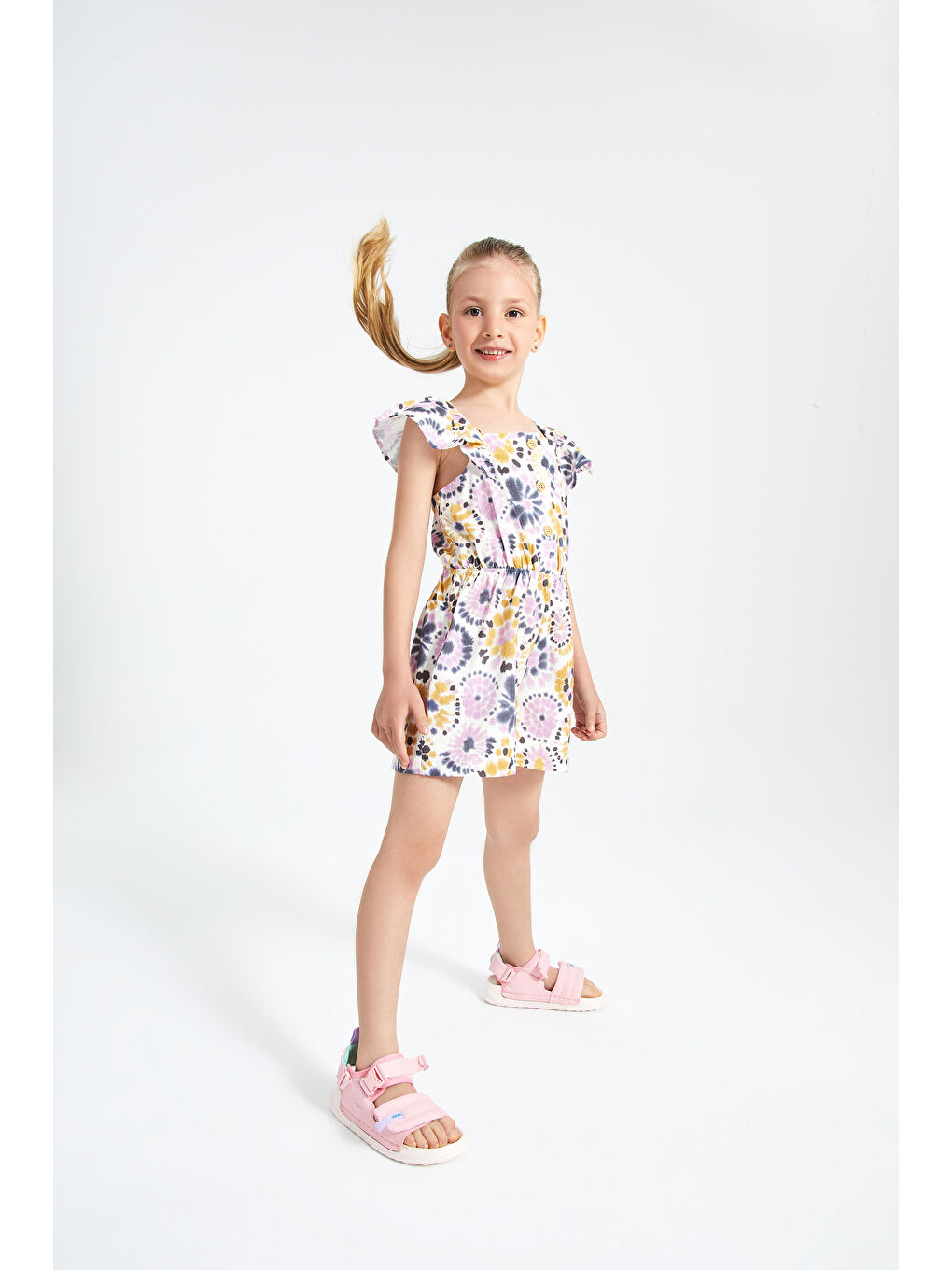 Rave Hafif Kız Okul Öncesi Pembe Sandalet-6