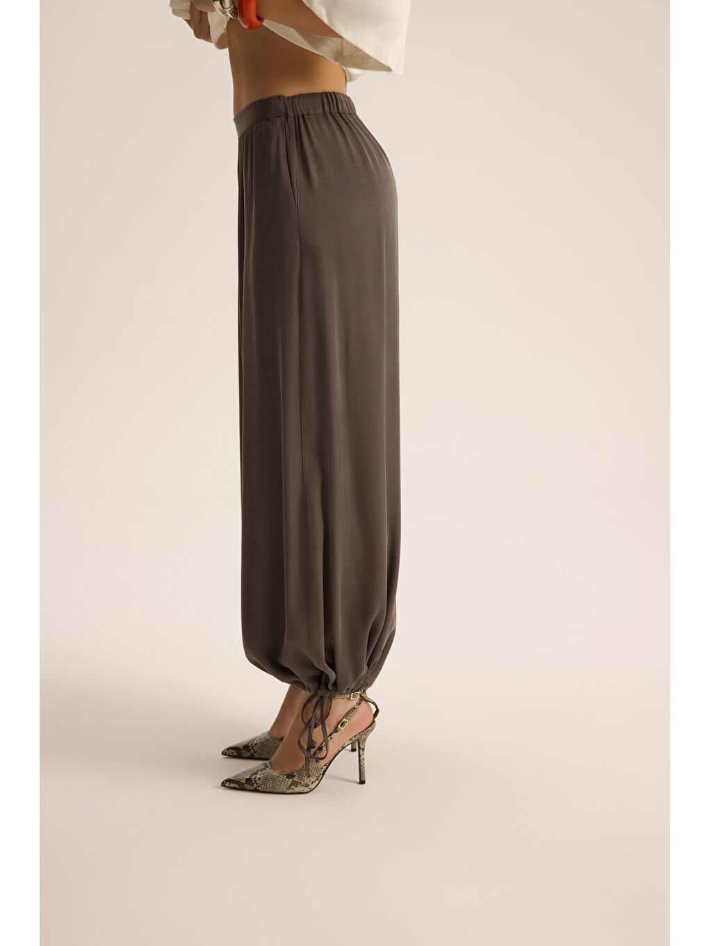 Aria Antrasit Şalvar Pantolon-3