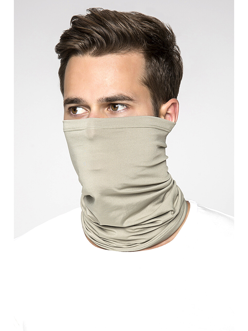 Bej Army Microfiber Boyunluk Antimikrobiyel Nano-1