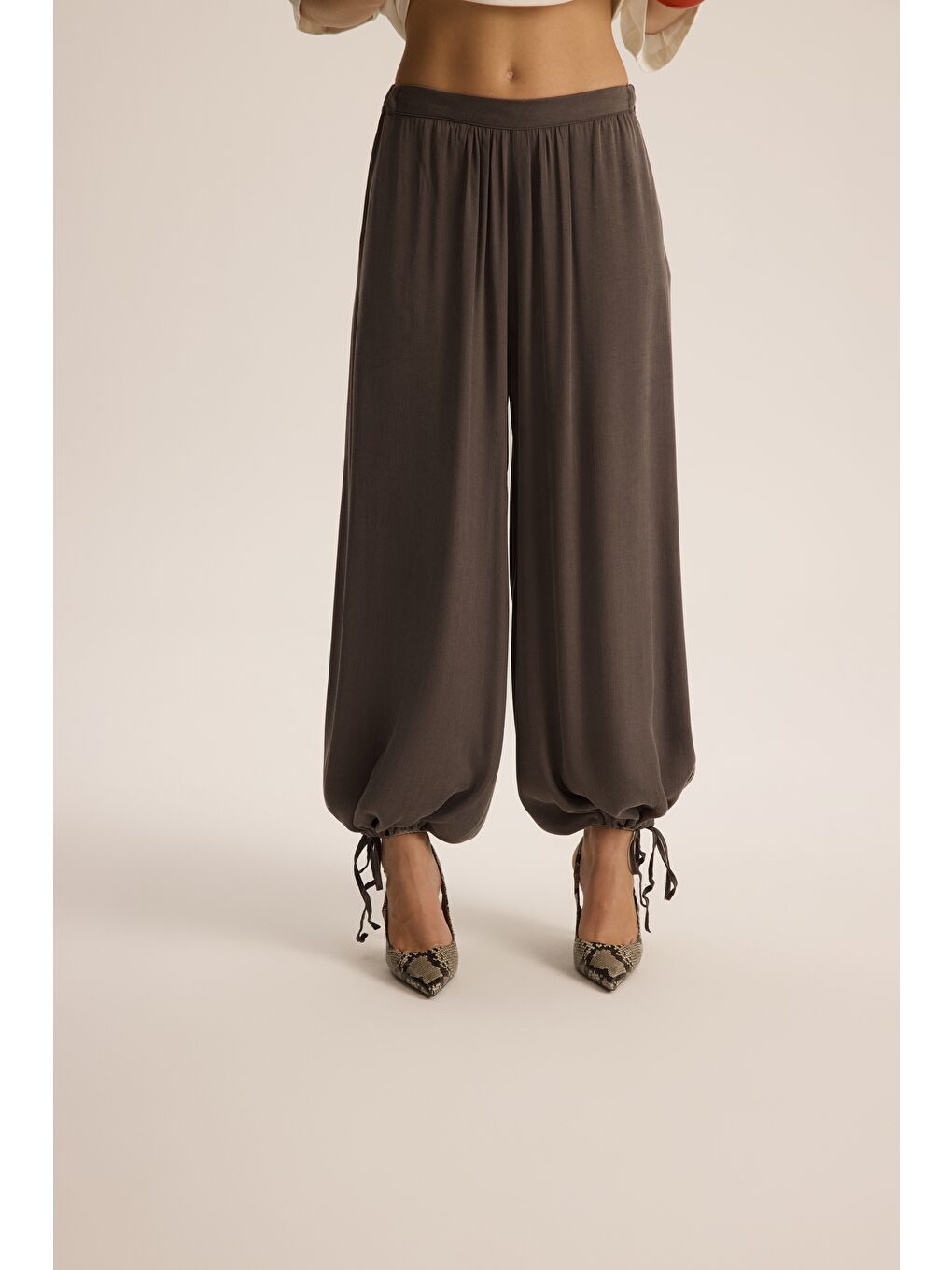 Aria Antrasit Şalvar Pantolon-6