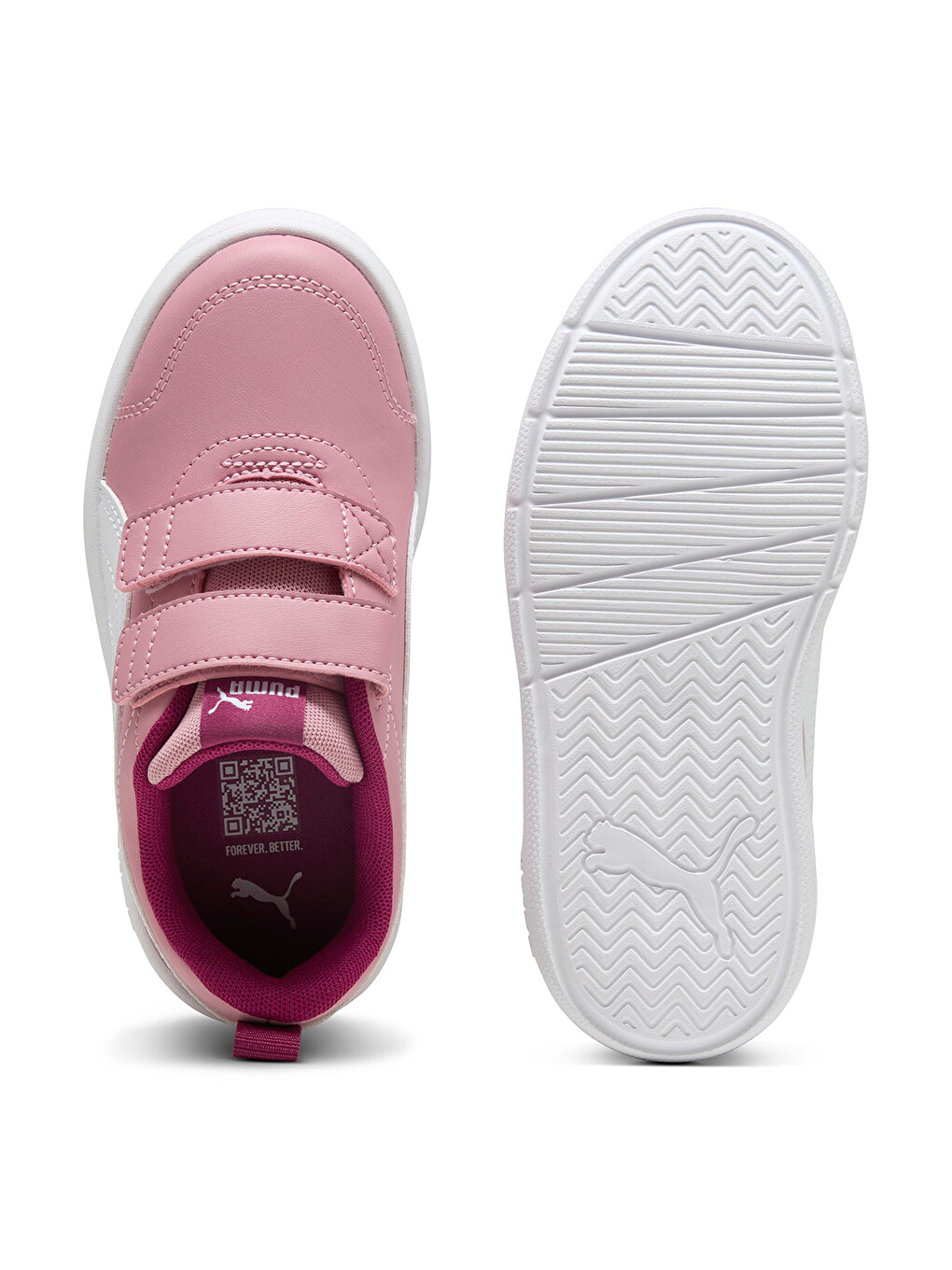 Courtflex V3 V Çocuk Pembe Sneaker-3
