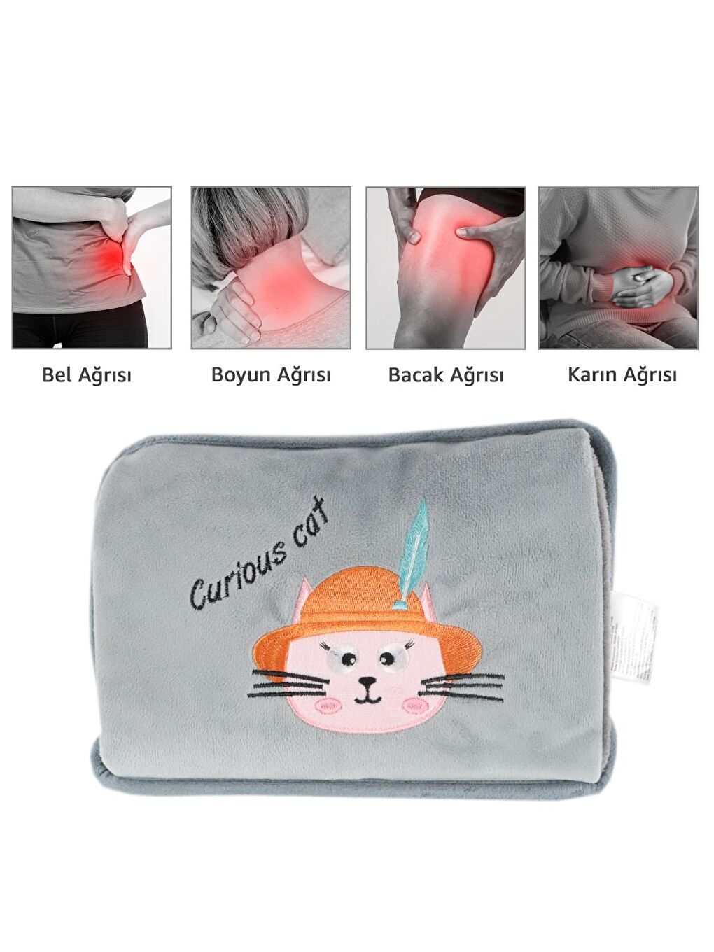 Cats Meraklı Kedi Elektrikli Sıcak Su Torbası-8