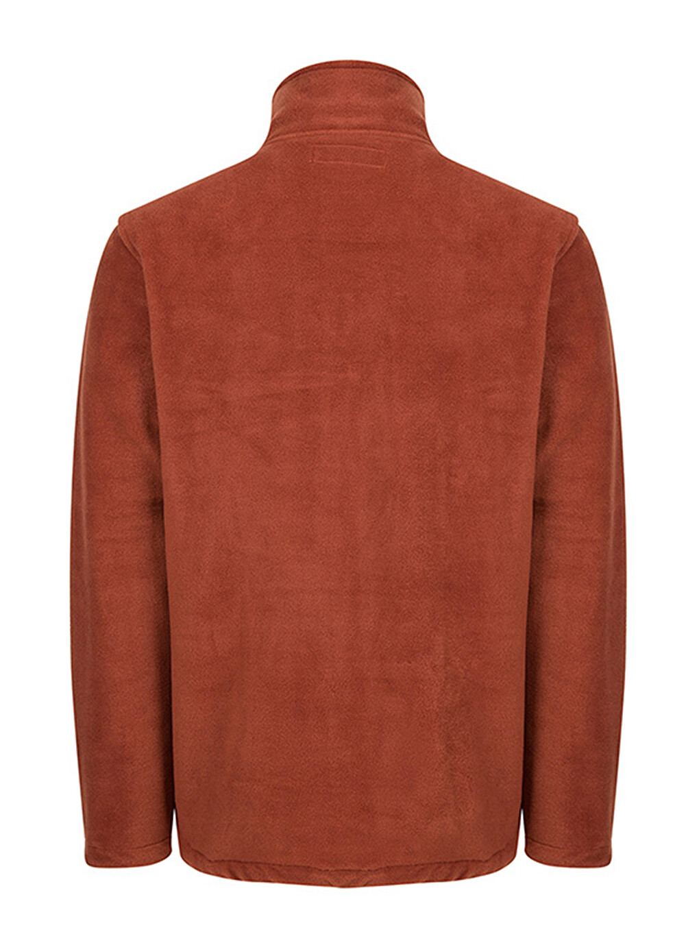 Kahverengi Erkek Polar Dik Yaka Sweatshirt-2