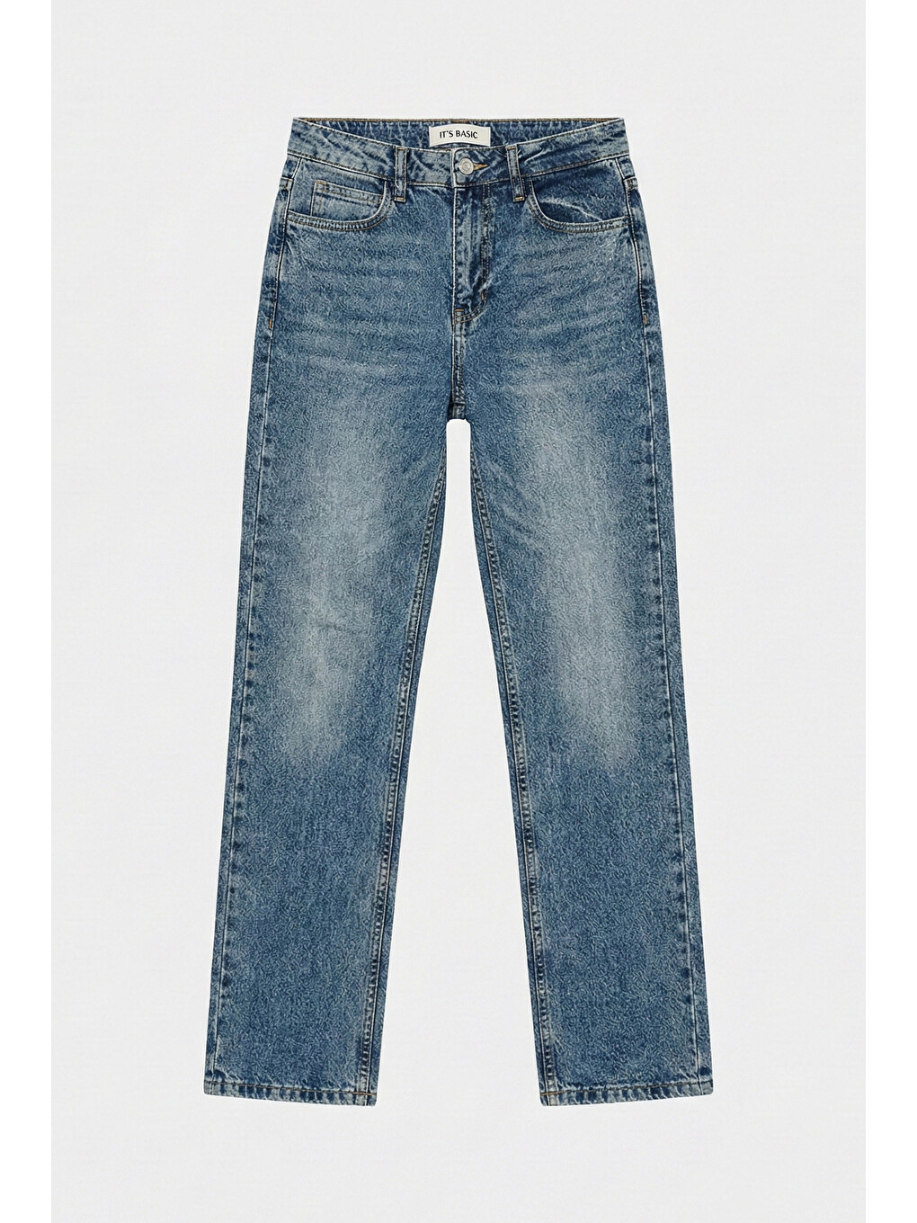 Mavi Kadın Jean Rengi 4w5-32 Düşük Bel Straight Fit %100 Pamuk Denim Jean