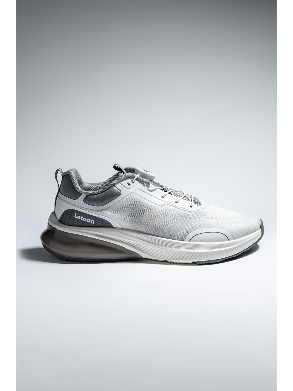 Beyaz Gri Erkek Spor Ayakkabı-5