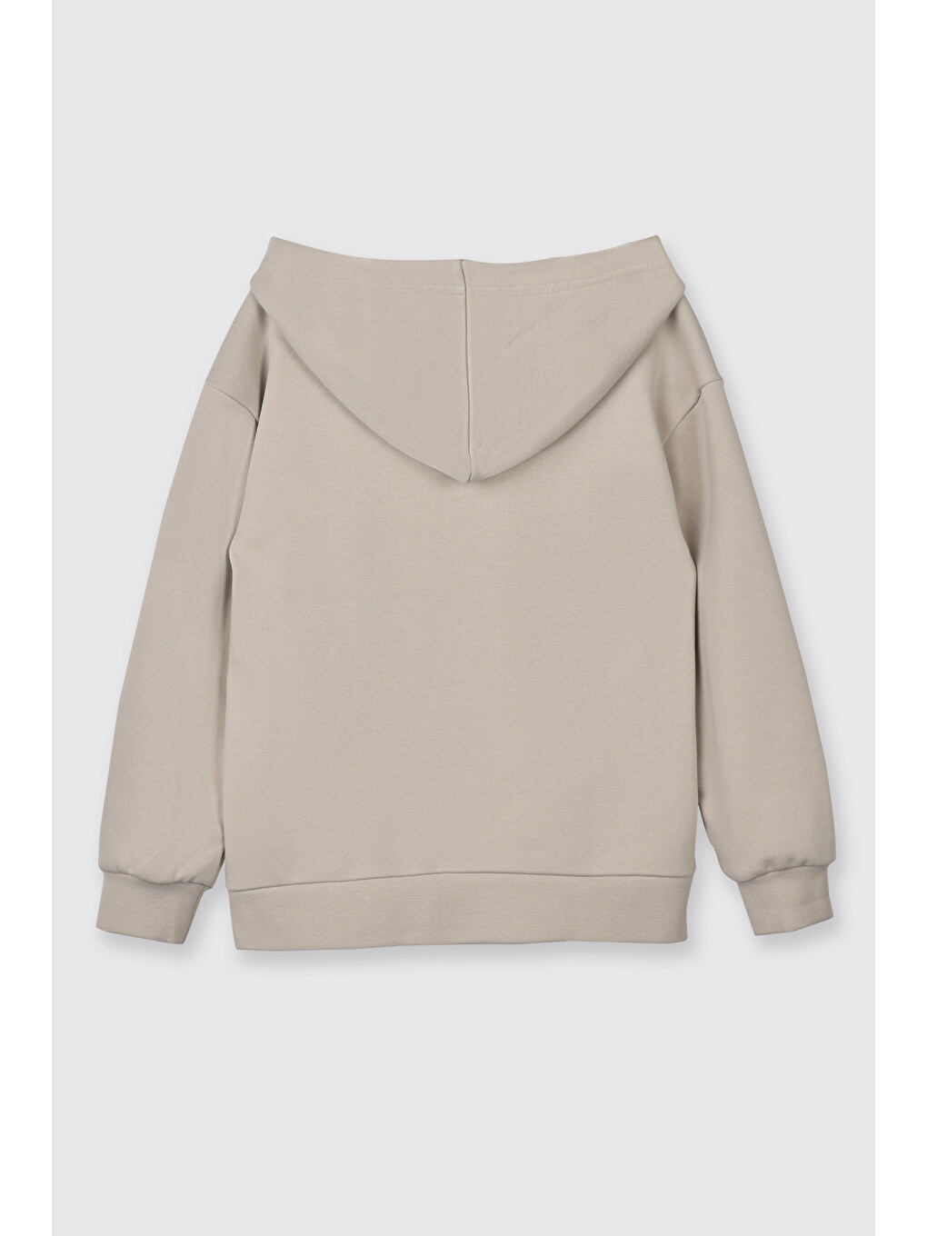 Bej Erkek Çocuk Kapüşonlu Taş Sweatshirt-3