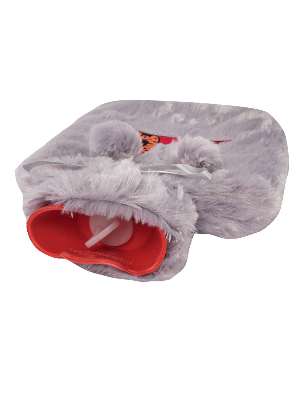Cats Gri Pelüş Sıcak Su Torbası  Yumuşak Kılıf  2 L  Kedili Tasarım  20x35  Su Sızdırmaz-6