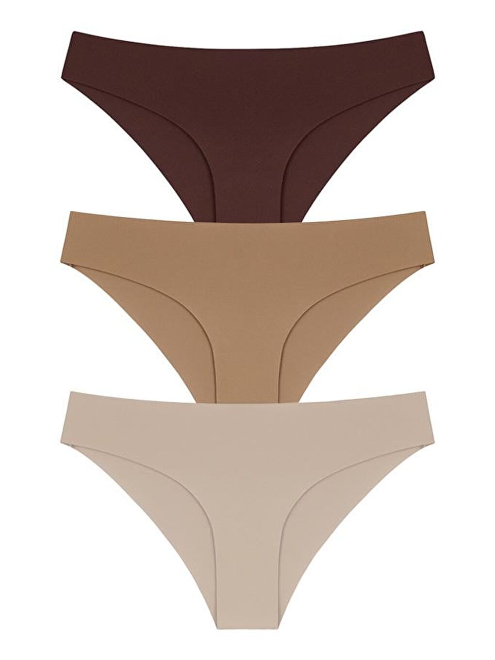 Karışık Lazer Kesim Kadın Bikini Külot 3'Lü Paket-2