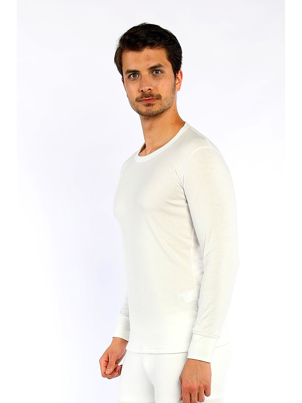 Heavy Unisex Uzunkol Termal Fanila Ekru-1