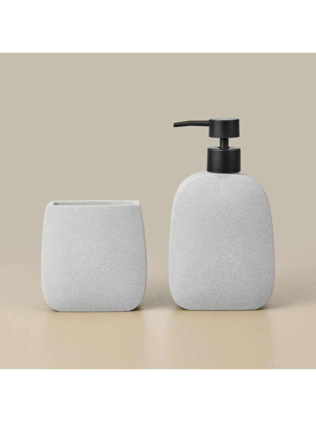 Bath Mithra 2'li Banyo Sıvı Sabunluk Seti - Gri-7