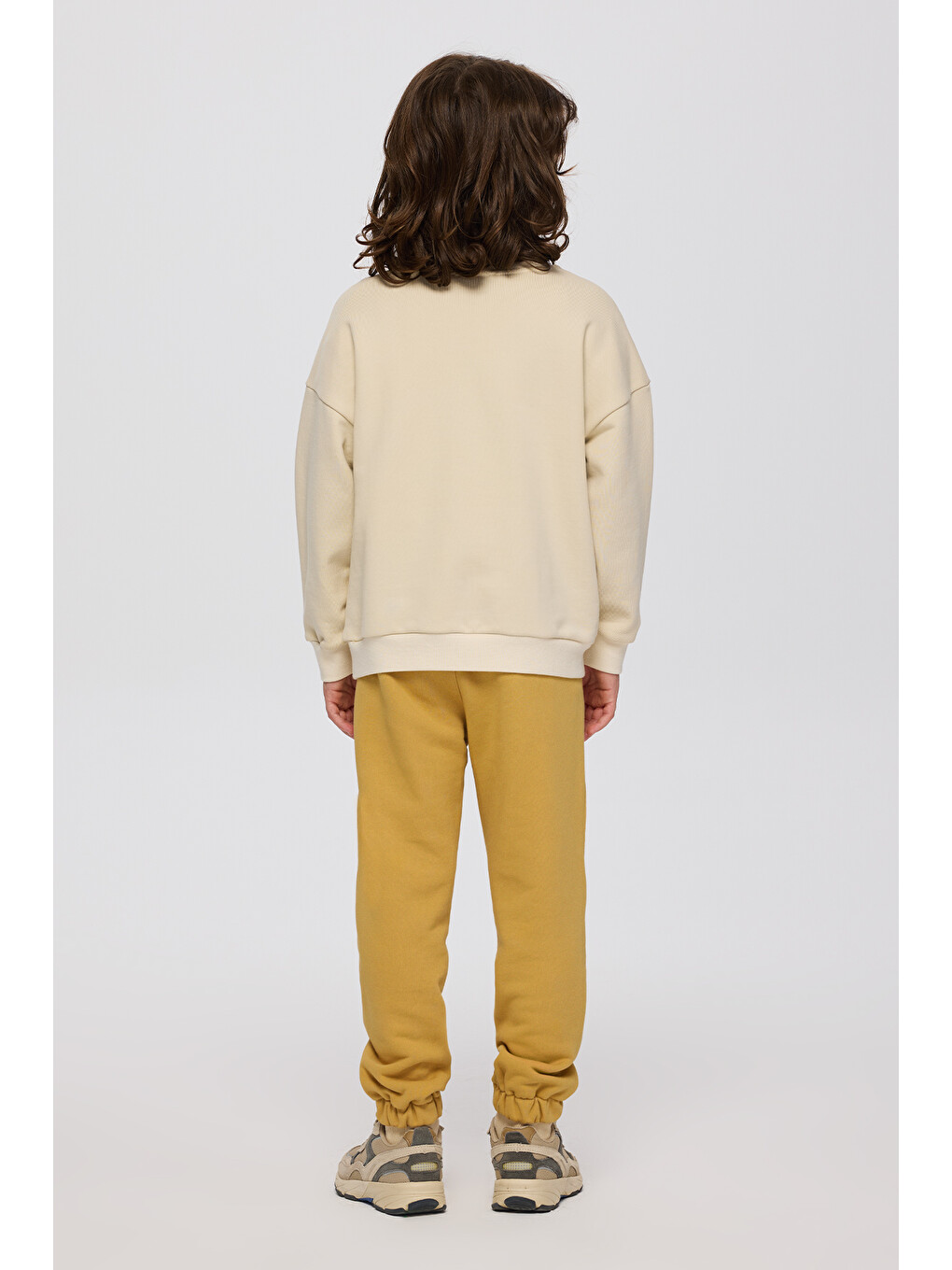 Erkek Çocuk Baskılı Bej Sweatshirt-3