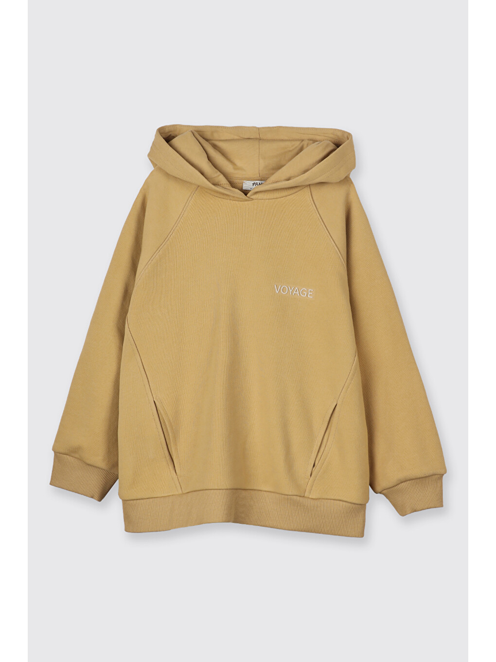 Sarı Erkek Çocuk Kapüşonlu Hardal Sweatshirt-2