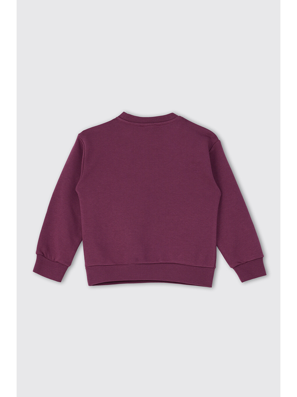 Kız Çocuk Nakışlı Mürdüm Sweatshirt-3