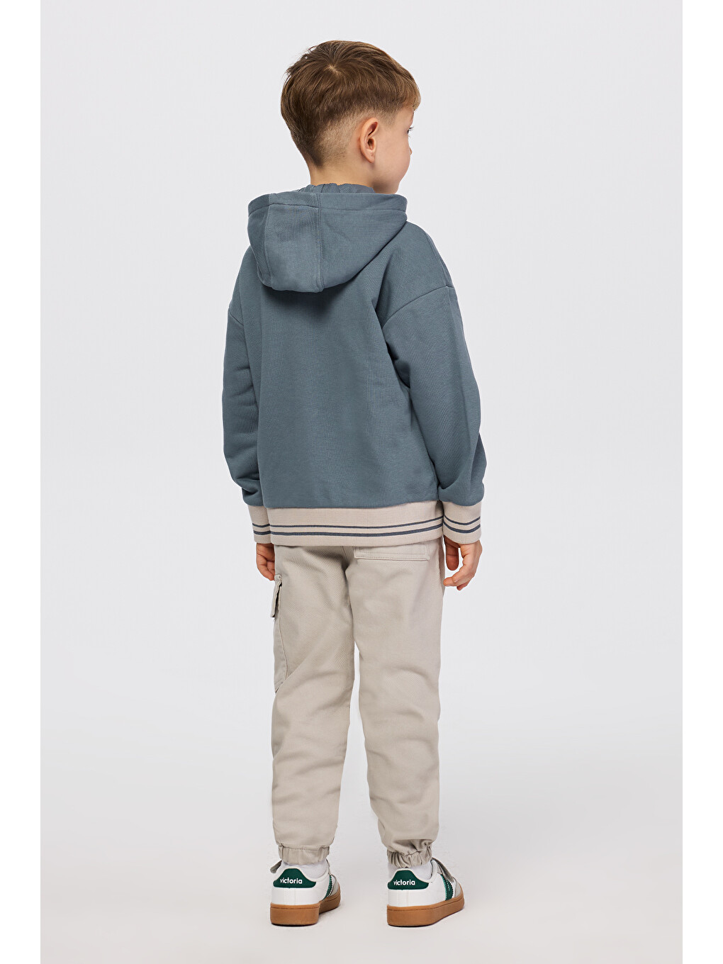 Erkek Çocuk Kapüşonlu Petrol Sweatshirt-6