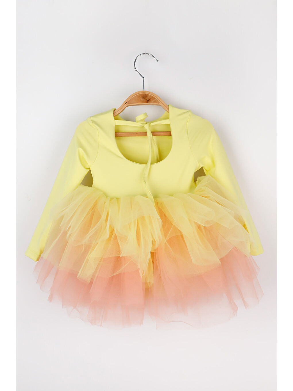 Sarı Tütü Etekli Kız Çocuk Balerin Elbise - Miranda-5