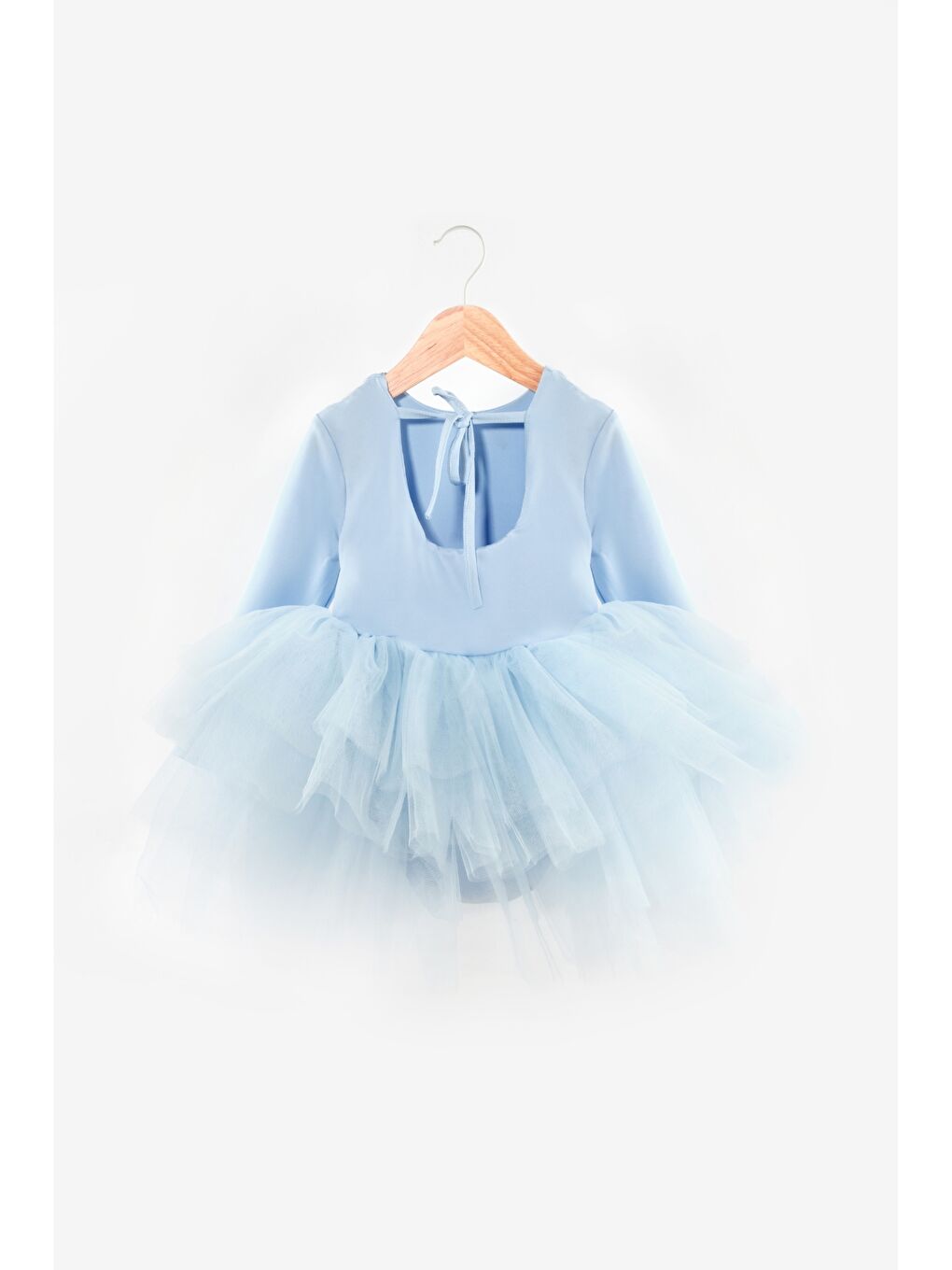 Mavi Tütü Etekli Kız Çocuk Balerin Elbise - Miranda-4