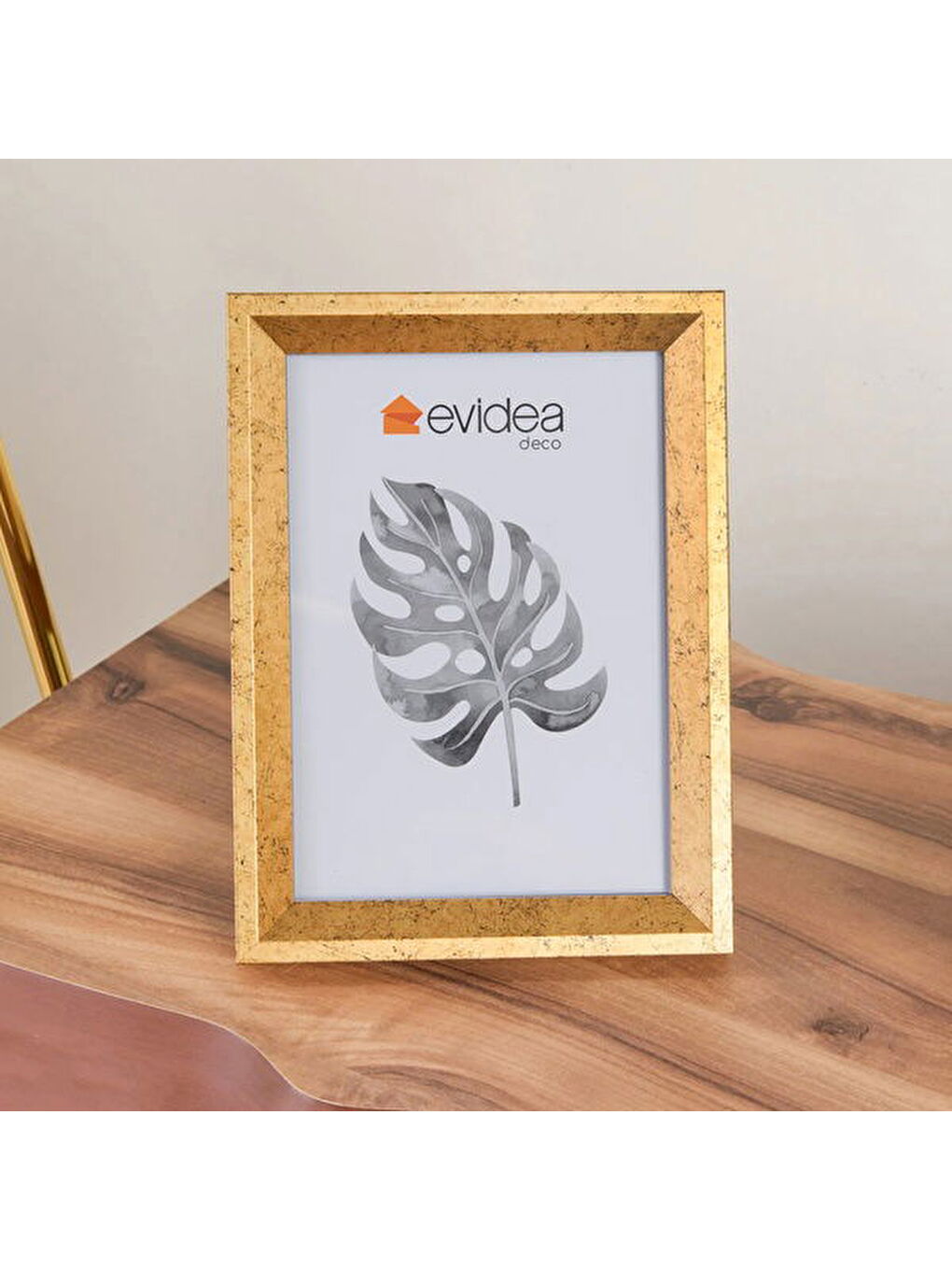 Sarı Deco Dandelion Çerçeve - Gold - 15x21 cm