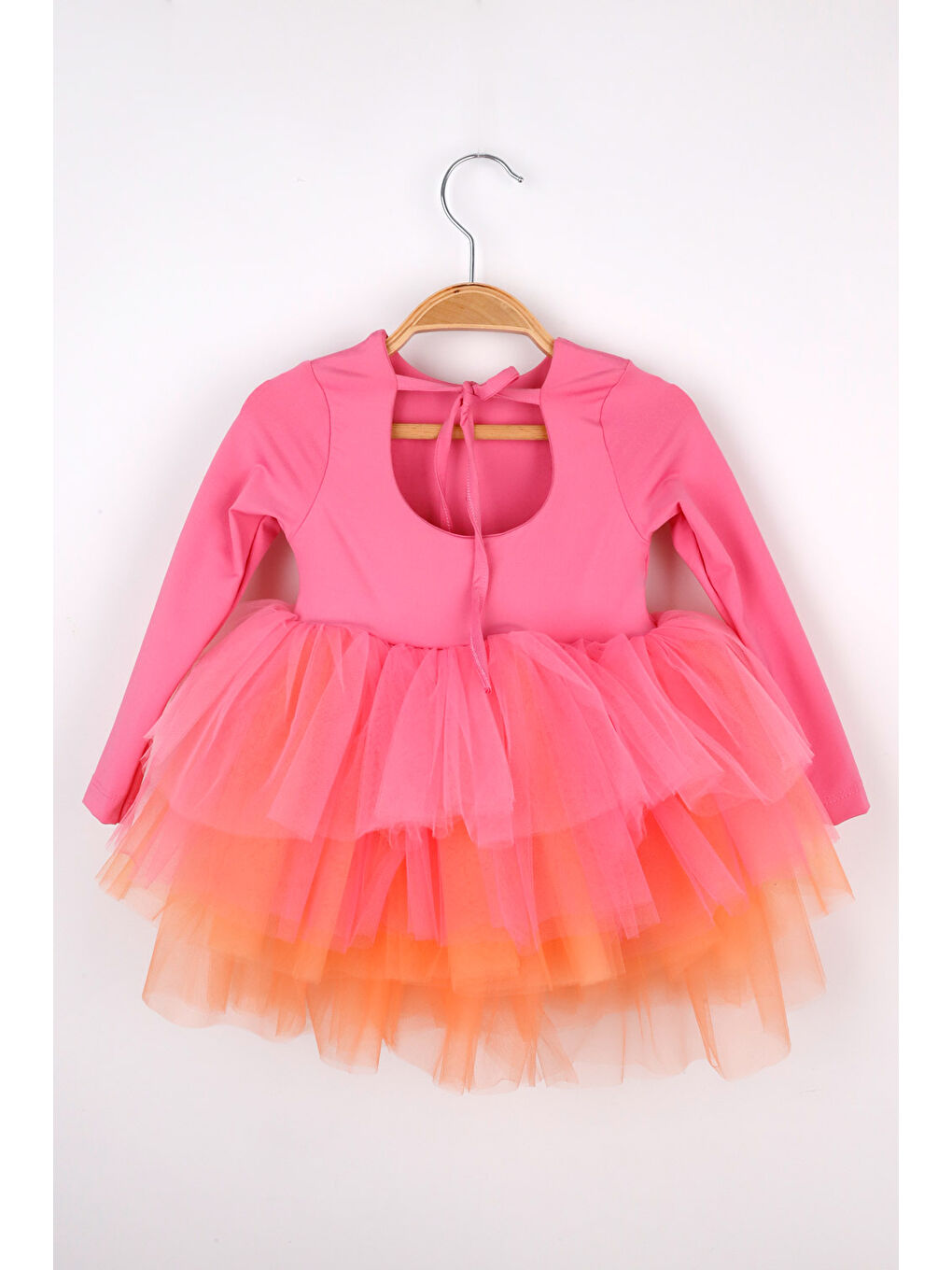Pembe Tütü Etekli Kız Çocuk Balerin Elbise - Miranda-5