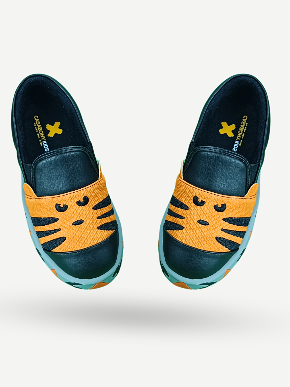 Turuncu Leopar Erkek Çocuk Ortopedik Sneakers