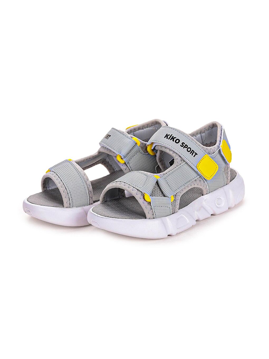 KİKO Açık Gri Kiko kids Cırtlı Yürüyüş Erkek Çocuk Sandalet 2722-27 - 2