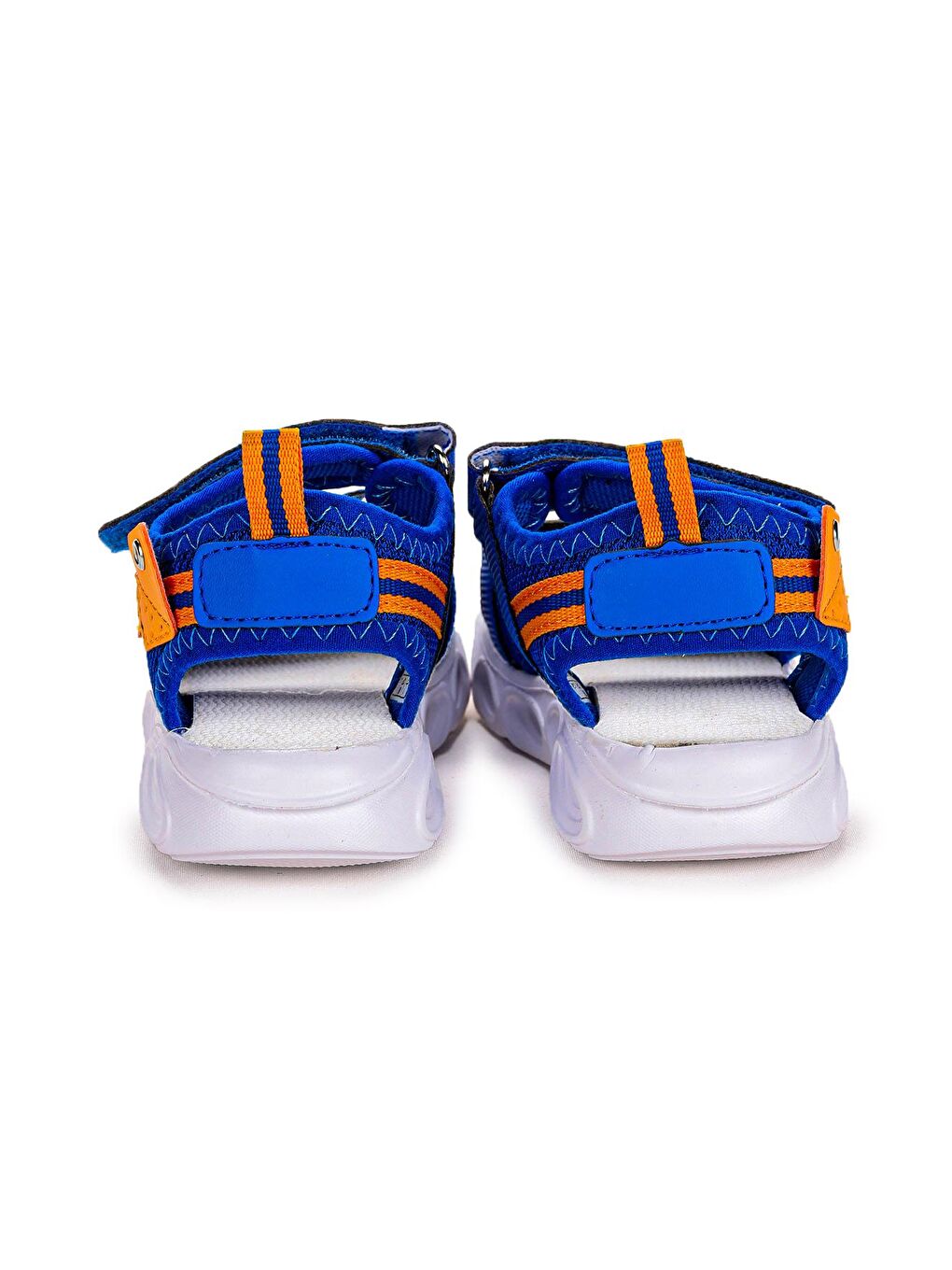 Mavi 101 Işıklı Kız/Erkek Çocuk Cırtlı Sandalet Ayakkabı-3