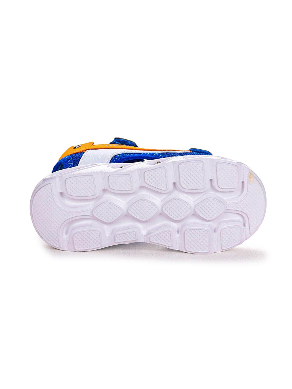 Mavi 101 Işıklı Kız/Erkek Çocuk Cırtlı Sandalet Ayakkabı-4