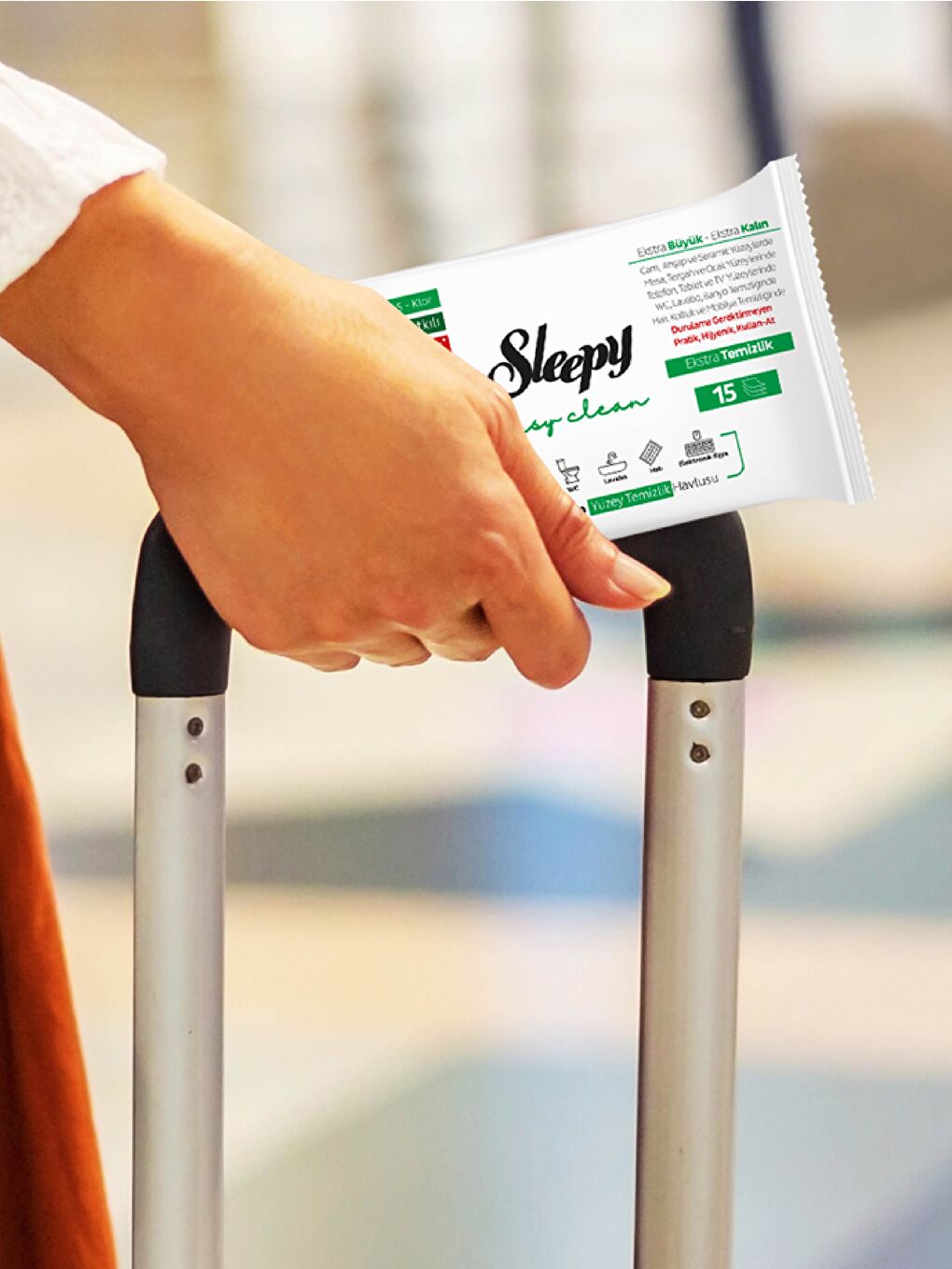 Easy Clean Yüzey Temizlik Havlusu&mendili Seyahat Boy 6x2x15 (180 Yaprak)-3