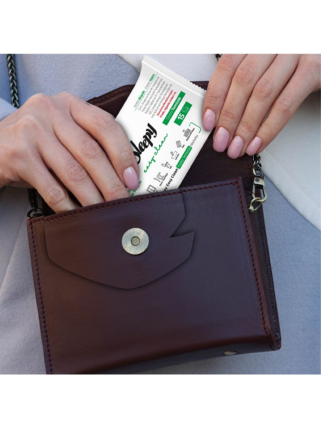 Easy Clean Yüzey Temizlik Havlusu&mendili Seyahat Boy 8x15 (120 Yaprak)-5