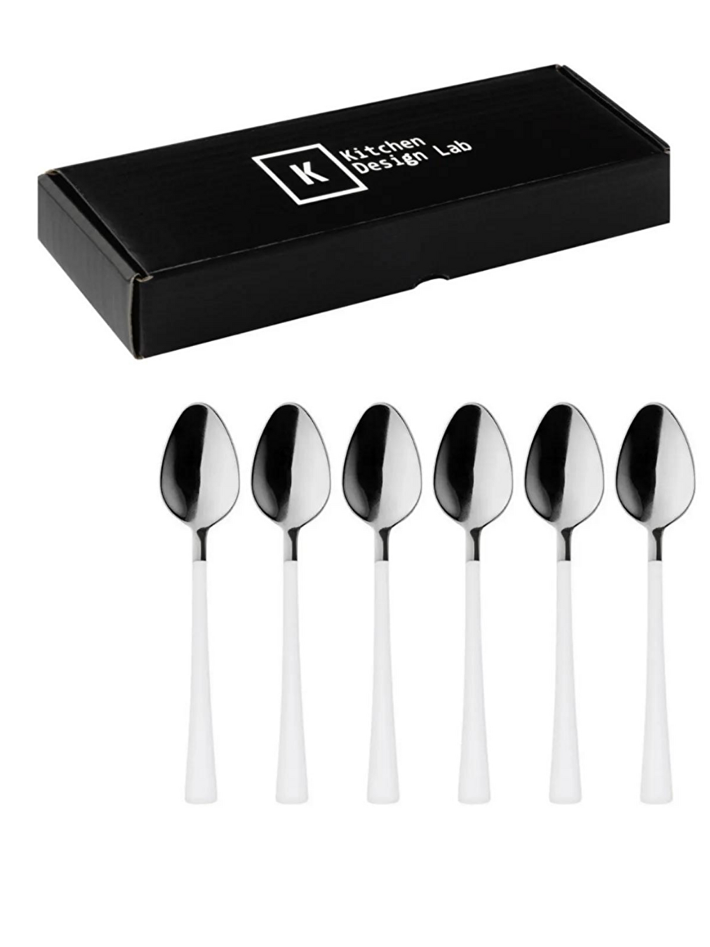 Gümüş Beyaz Çay ve Kahve Kaşığı 6 Adet-2