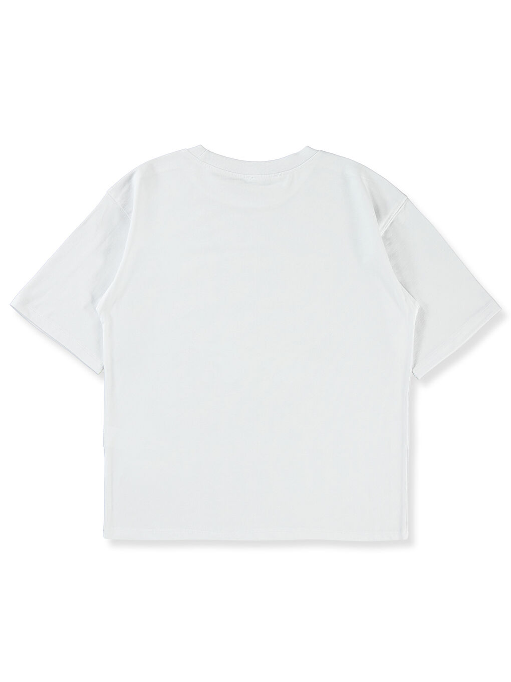 Kız Çocuk Tişört 10-13 Yaş Beyaz-1