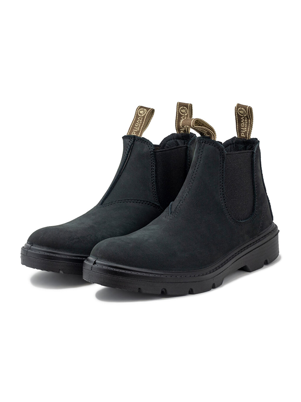 Siyah Erkek 9080 Bota Chelsea Nobuck Elastıcos-3