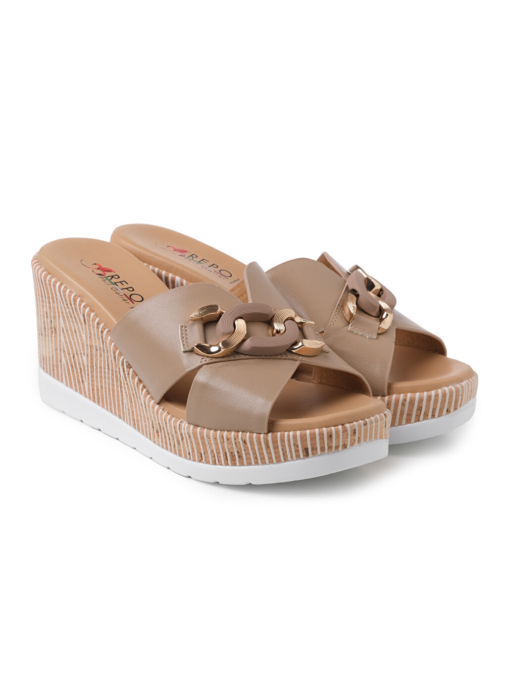 Bej Kadın Terlik 51102-E4 Beige-2