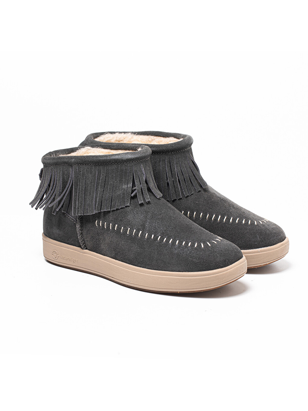 Gri Kadın Bot 8462 FLECOS NL MERINO-2